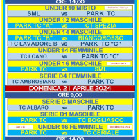 Gli impegni del Park Tennis Genova nei campionati a squadre (20-21 aprile)